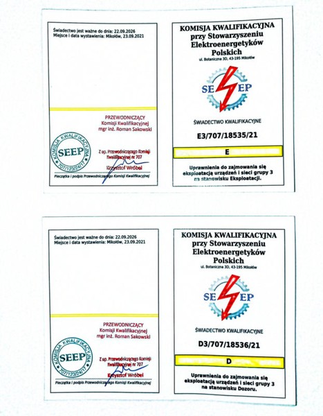 certyfikat 9